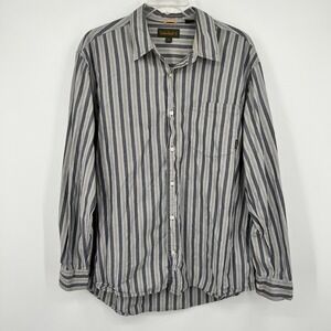 Timberland Mens Button Down Shirt Green Tan Long Sleeves Size XXL 2X